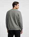 Men's premium sweatshirt in grey, back view