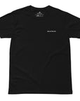Men's premium t-shirt in black, front view
