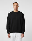 Men's premium sweatshirt in black, front view