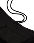 Men's premium heavyweight sweatpants in black, front view.