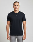 Men's premium t-shirt in dark blue, front view