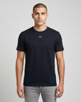 Men's premium t-shirt in dark blue, front view