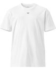 Men's premium t-shirt in white, front view