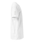 Men's premium t-shirt in white, side view
