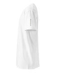 Men's premium t-shirt in white, side view