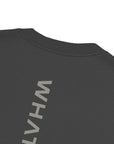 Men's premium heavyweight oversized t-shirt in gray, back view