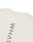 Men's premium heavyweight oversized t-shirt in beige, back view
