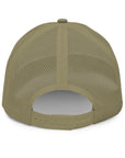 Unisex Signature trucker hat in green with embroidered WR logo, back view