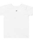 Toddler t-shirt in white with "WR" logo, front view.