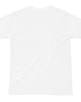 Women's premium t-shirt in white, back view