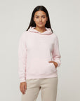 Women's premium heavyweight hoodie in lilac, front view.