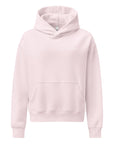 Women's premium heavyweight hoodie in lilac, front view.