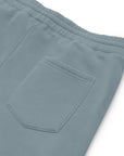 Women's essential relaxed sweatpants in light blue, back view.