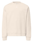 Women's premium sweatshirt in beige, front view