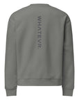 Women's premium sweatshirt in gray, back view