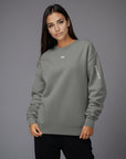 Women's premium sweatshirt in gray, front view