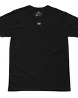 Women's premium t-shirt in black, front view