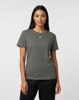 Women's premium t-shirt in gray, front view