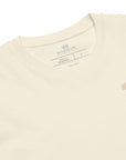 Women's premium t-shirt in beige, front view