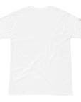 Women's premium t-shirt in white, back view