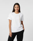 Women's premium t-shirt in white, front view