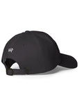 Unisex Classic baseball cap in dark gray with embroidered WHATEVR logo, front view