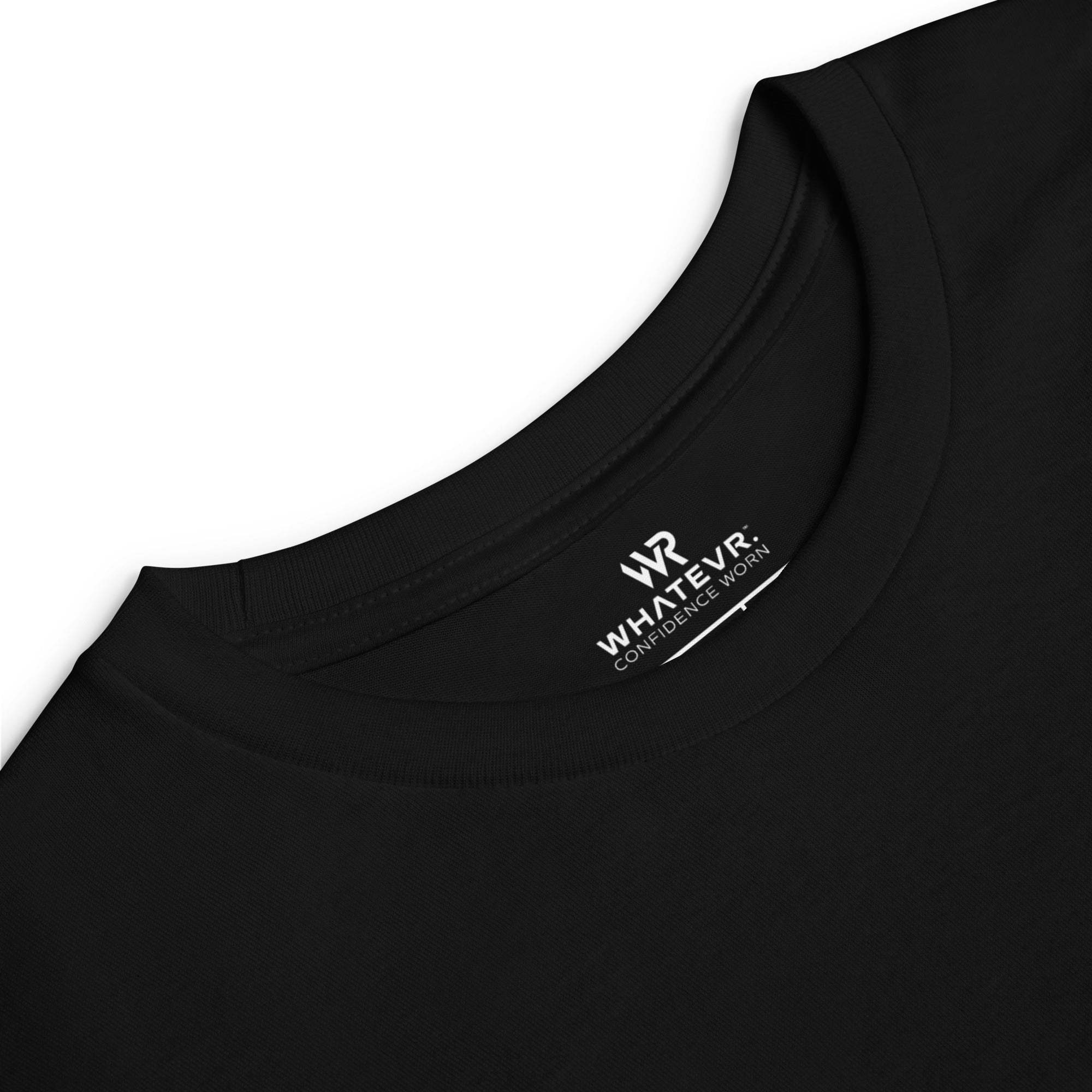Girls essential long sleeve t-shirt in black, front view.