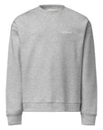 Men's premium sweatshirt in light grey, front view