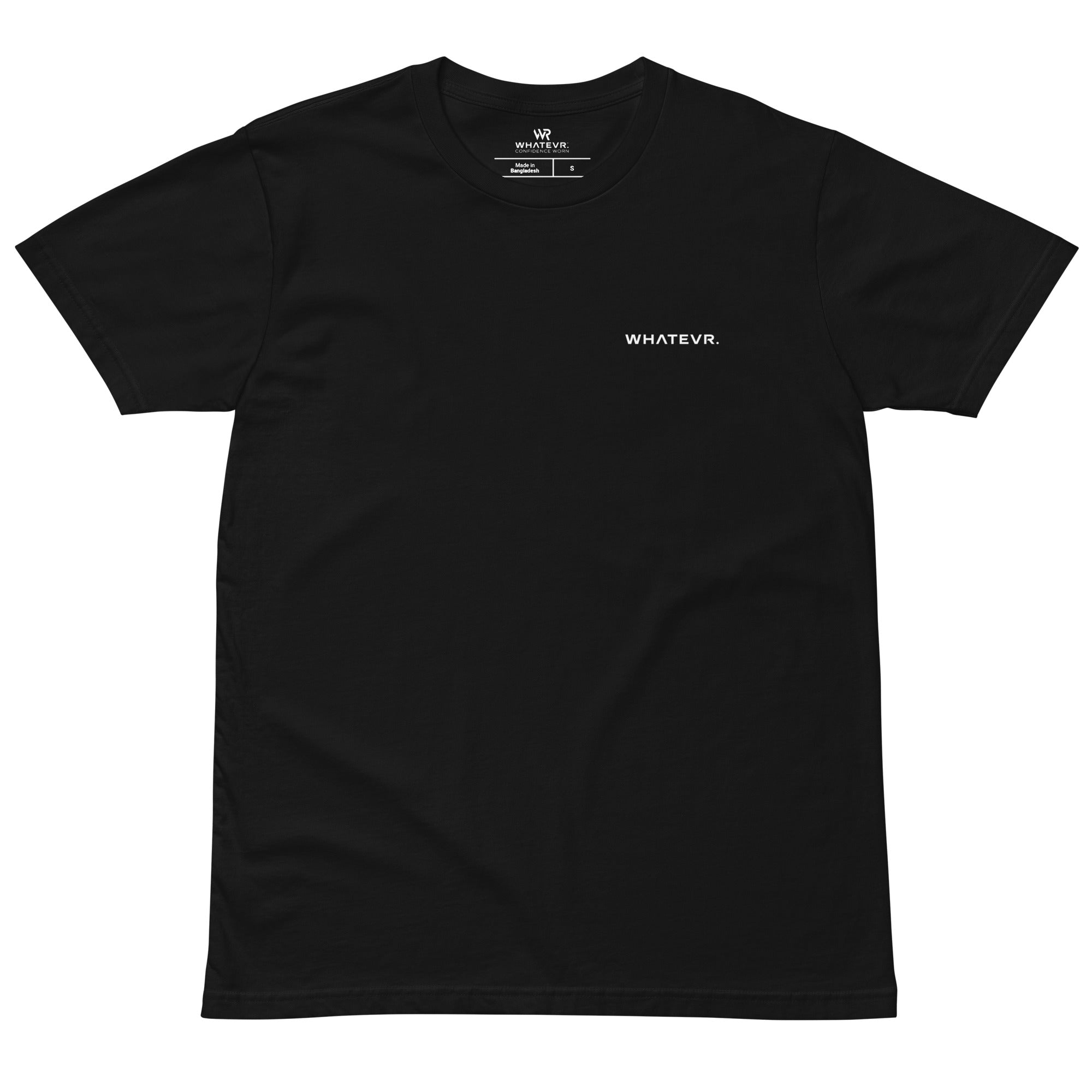 Men's premium t-shirt in black, front view