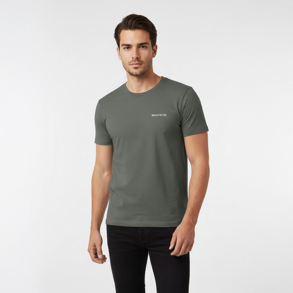 Men's premium t-shirt in gray, front view