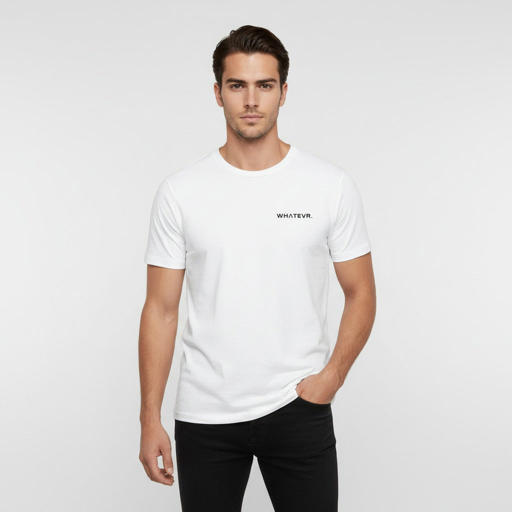 Men's premium t-shirt in white, front view