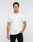 Men's premium t-shirt in white, front view