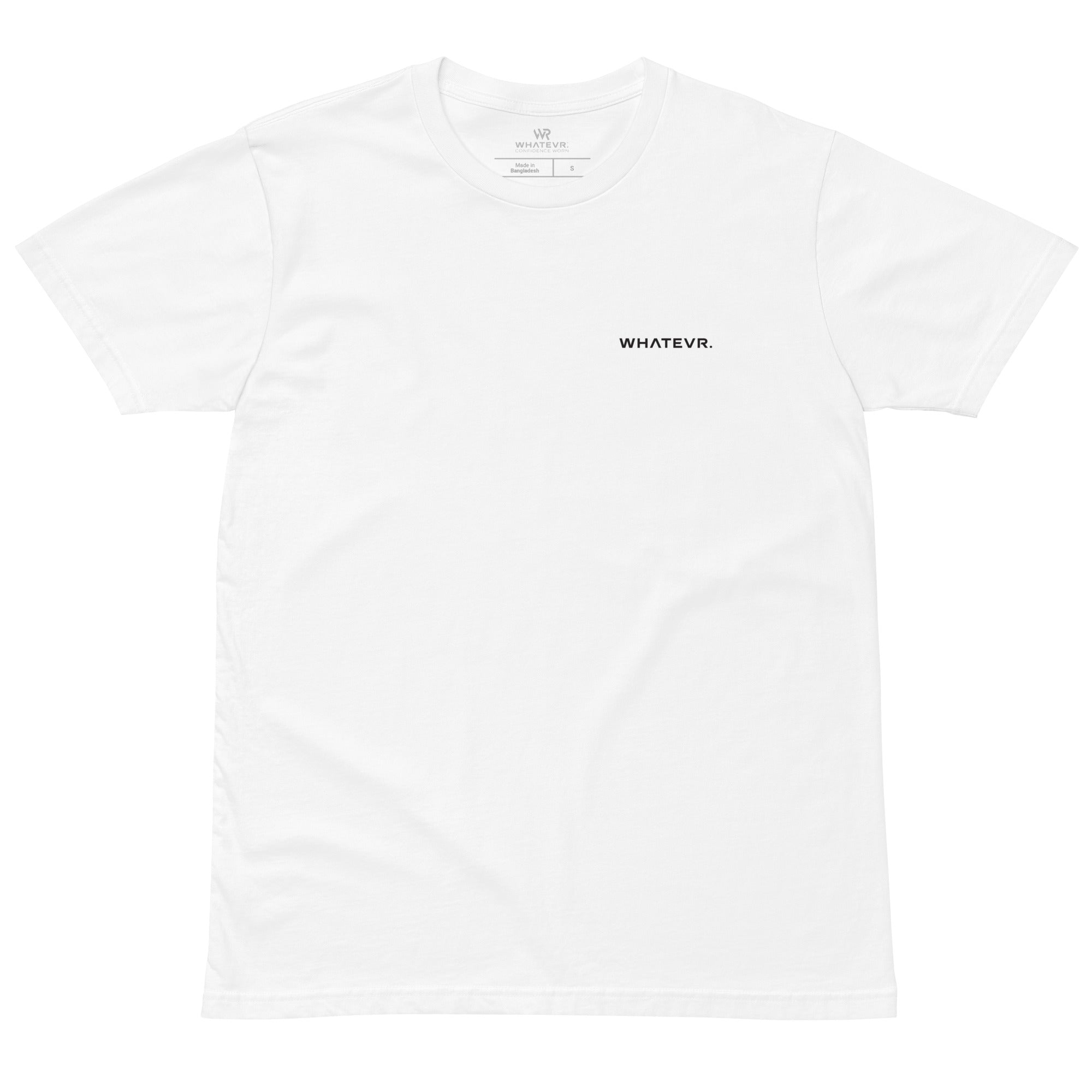 Men's premium t-shirt in white, front view
