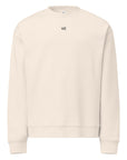 Men's premium sweatshirt in beige, front view