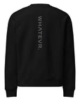 Men's premium sweatshirt in black, back view