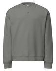 Men's premium sweatshirt in dark gray, front view