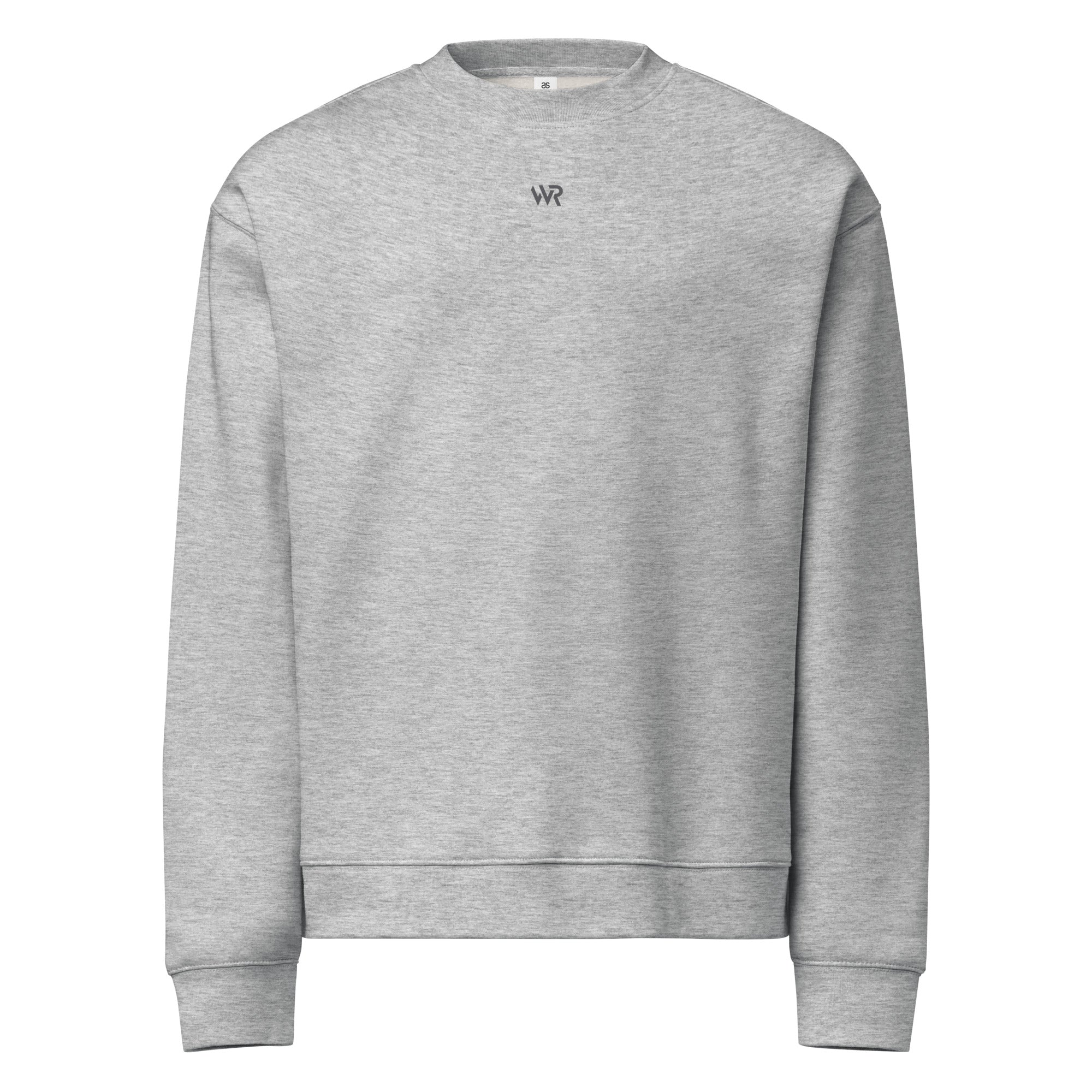 Men's premium sweatshirt in light gray, front view