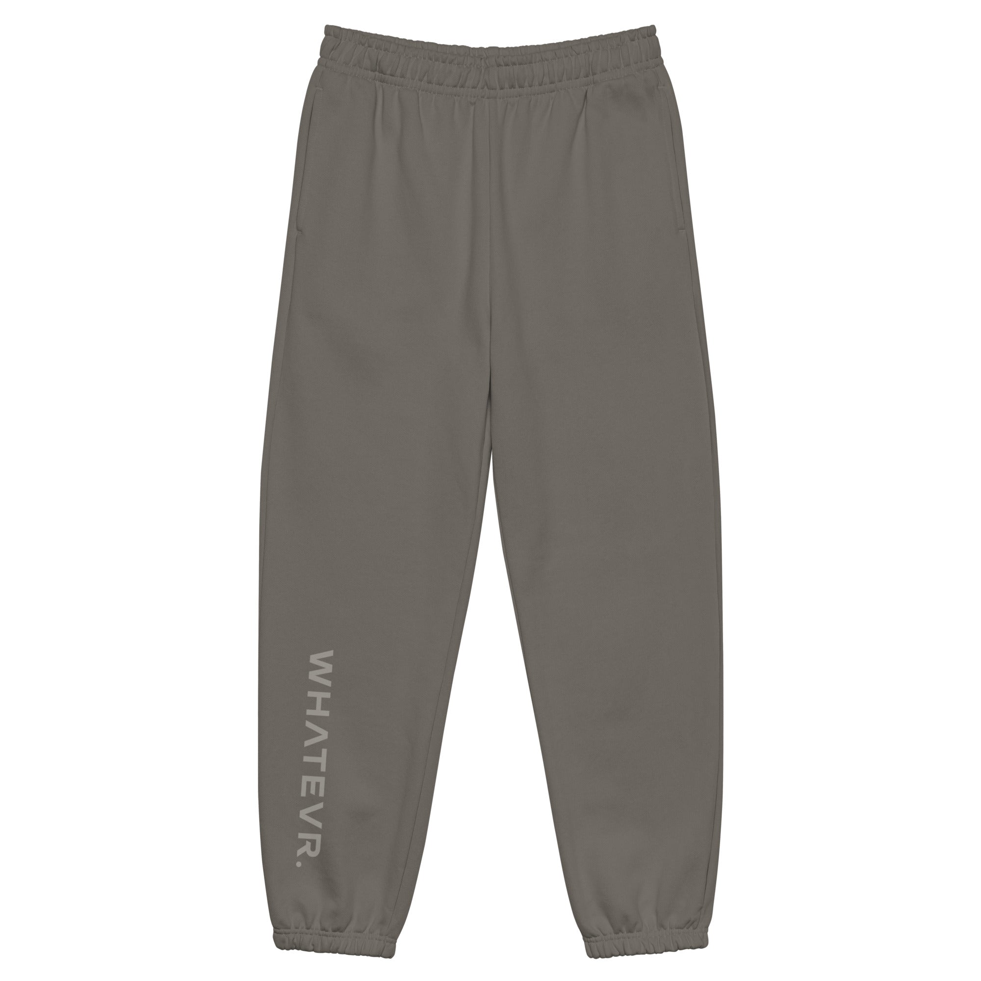 Men's premium heavyweight sweatpants in graphite, front view.