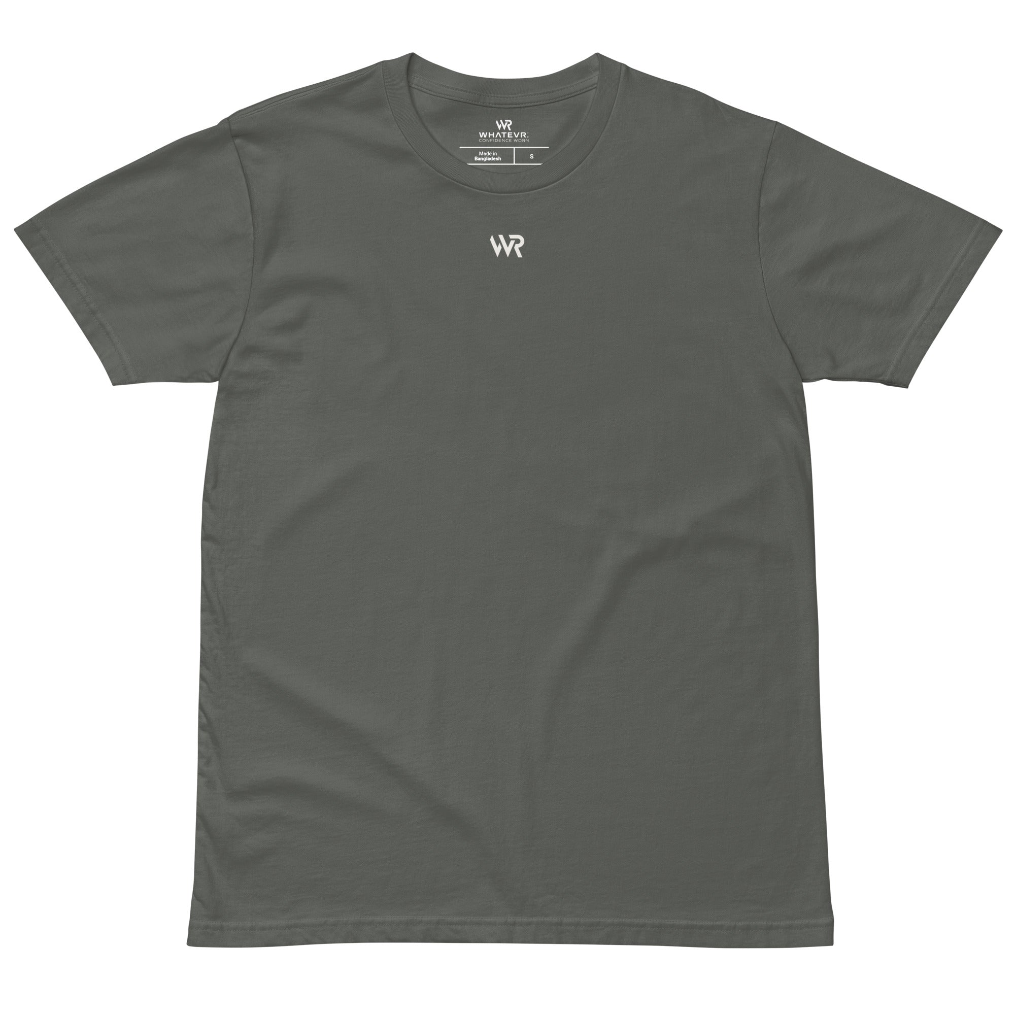 Men's premium t-shirt in gray, front view