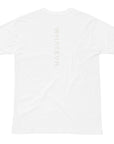 Men's premium t-shirt in white, back view