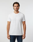 Men's premium t-shirt in white, front view