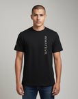 Men's premium t-shirt in black, front view