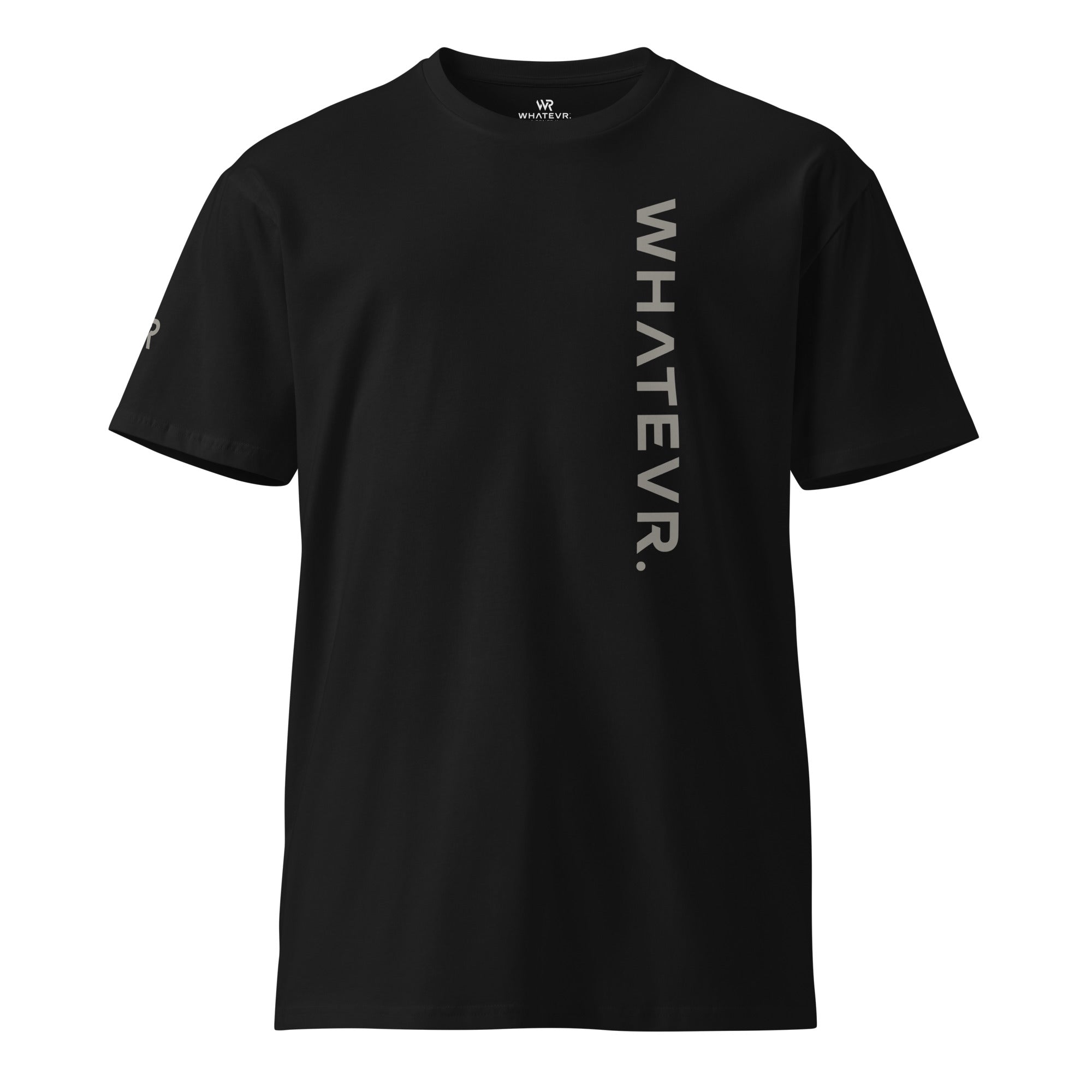 Men's premium t-shirt in black, front view