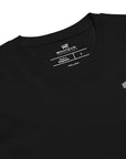 Men's premium t-shirt in black, front view