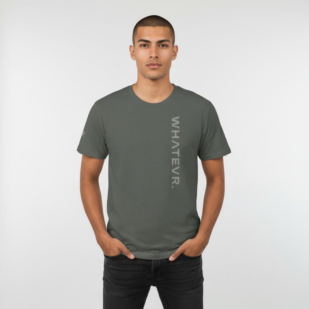 Men's premium t-shirt in gray, front view