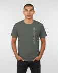 Men's premium t-shirt in gray, front view