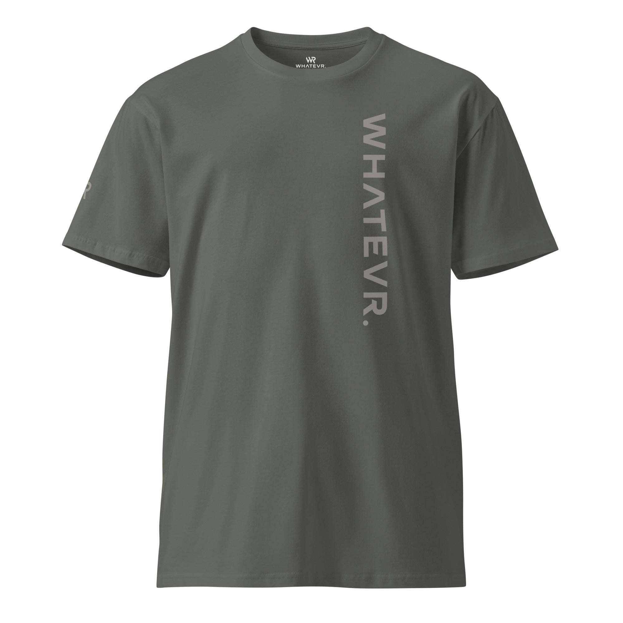 Men's premium t-shirt in gray, front view