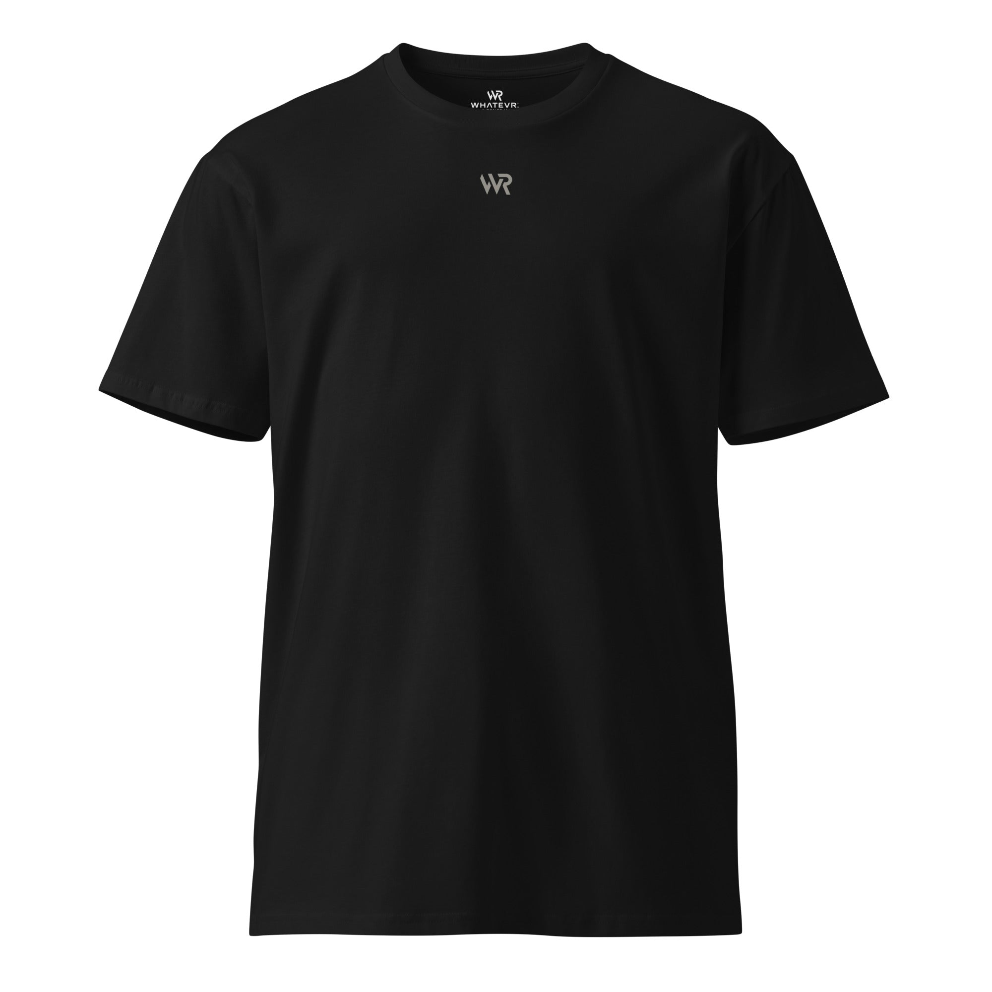 Men's premium t-shirt in black, front view