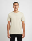 Men's premium t-shirt in beige, front view