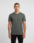 Men's premium t-shirt in gray, front view